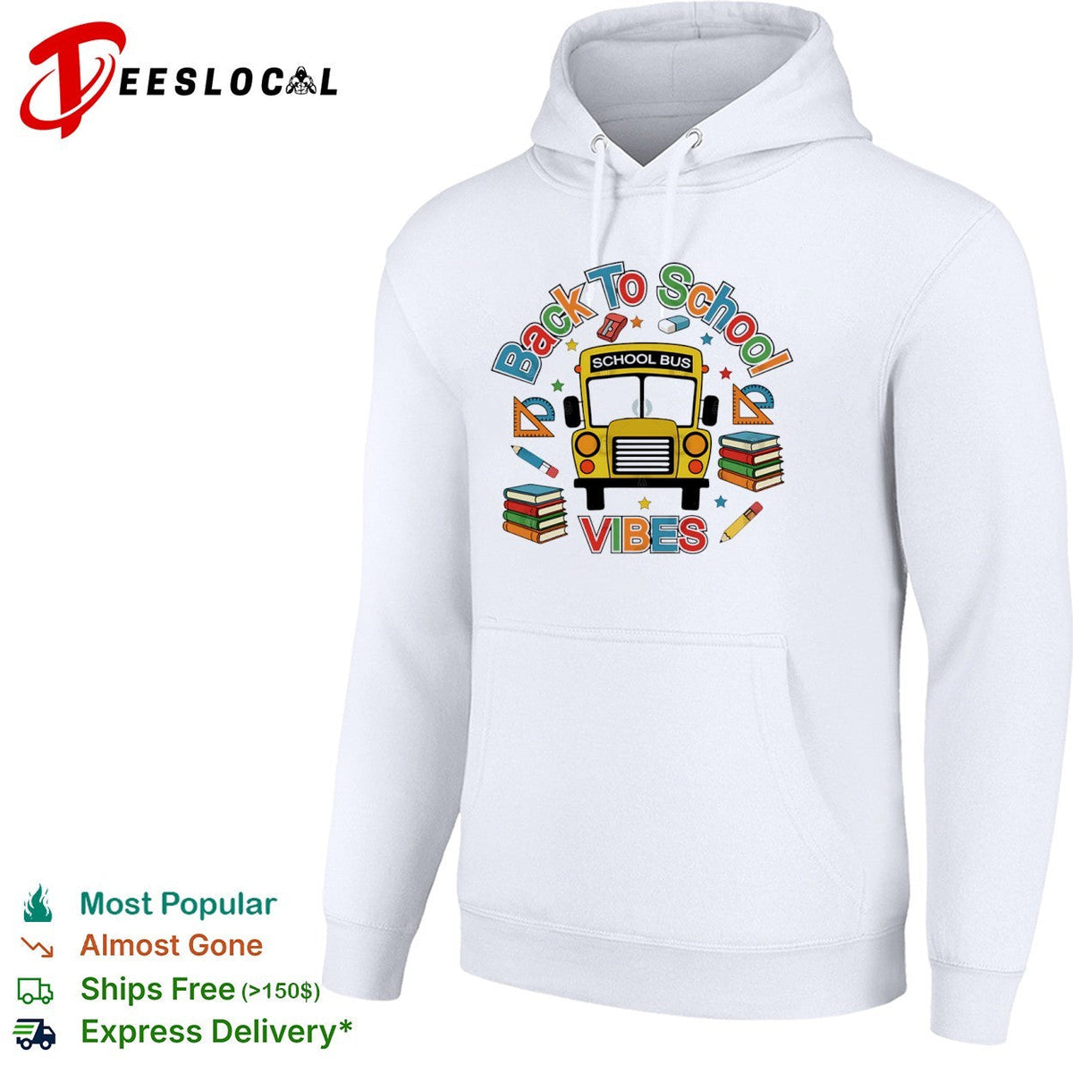 Back to school vibes school bus shirt Unisex