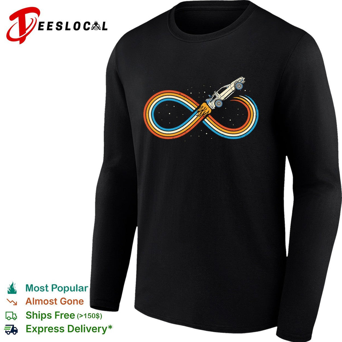 Back to the Future Endless Time Travel shirt Unisex