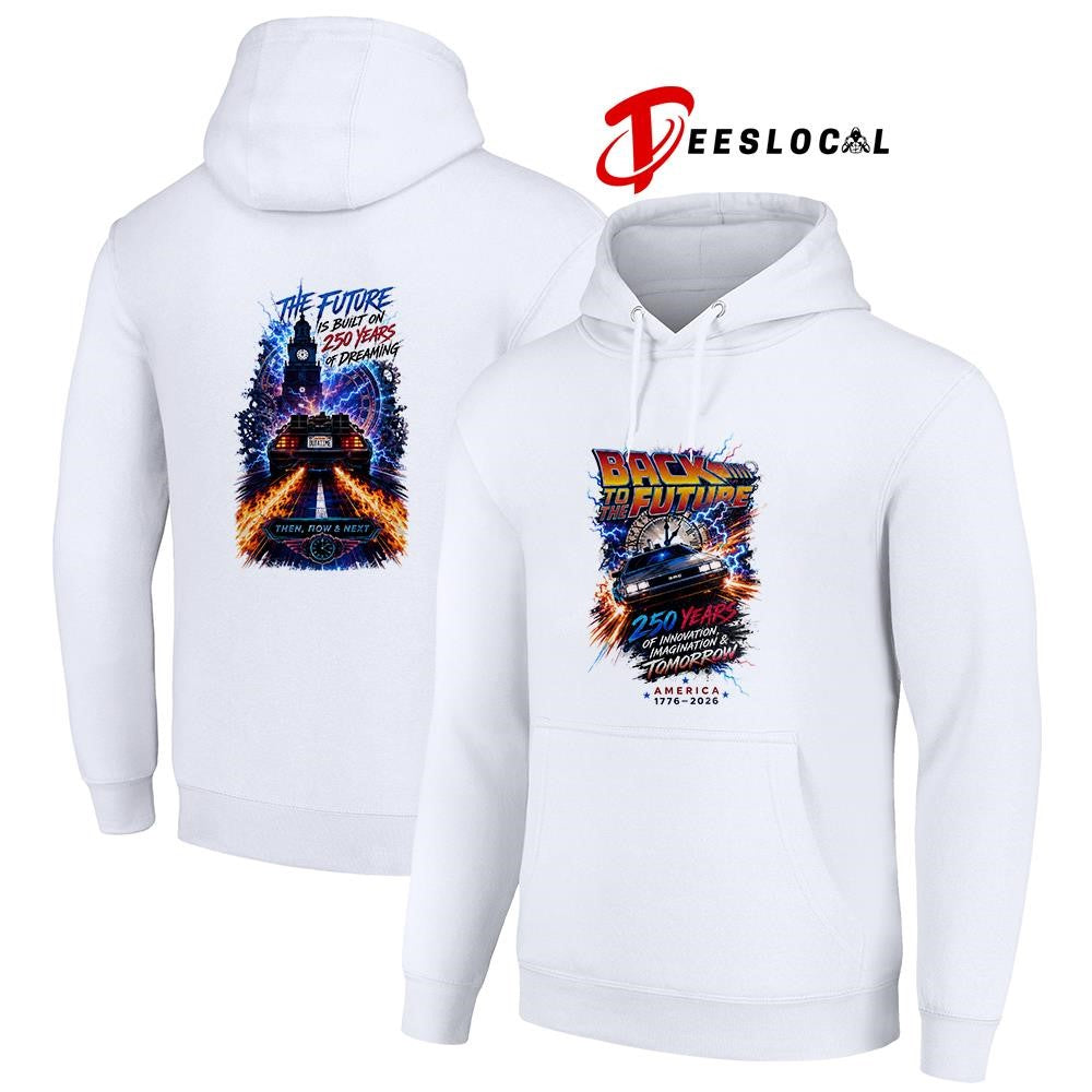 Back to the future 250 years of innovation imagination and tomorrow graphic shirt Unisex