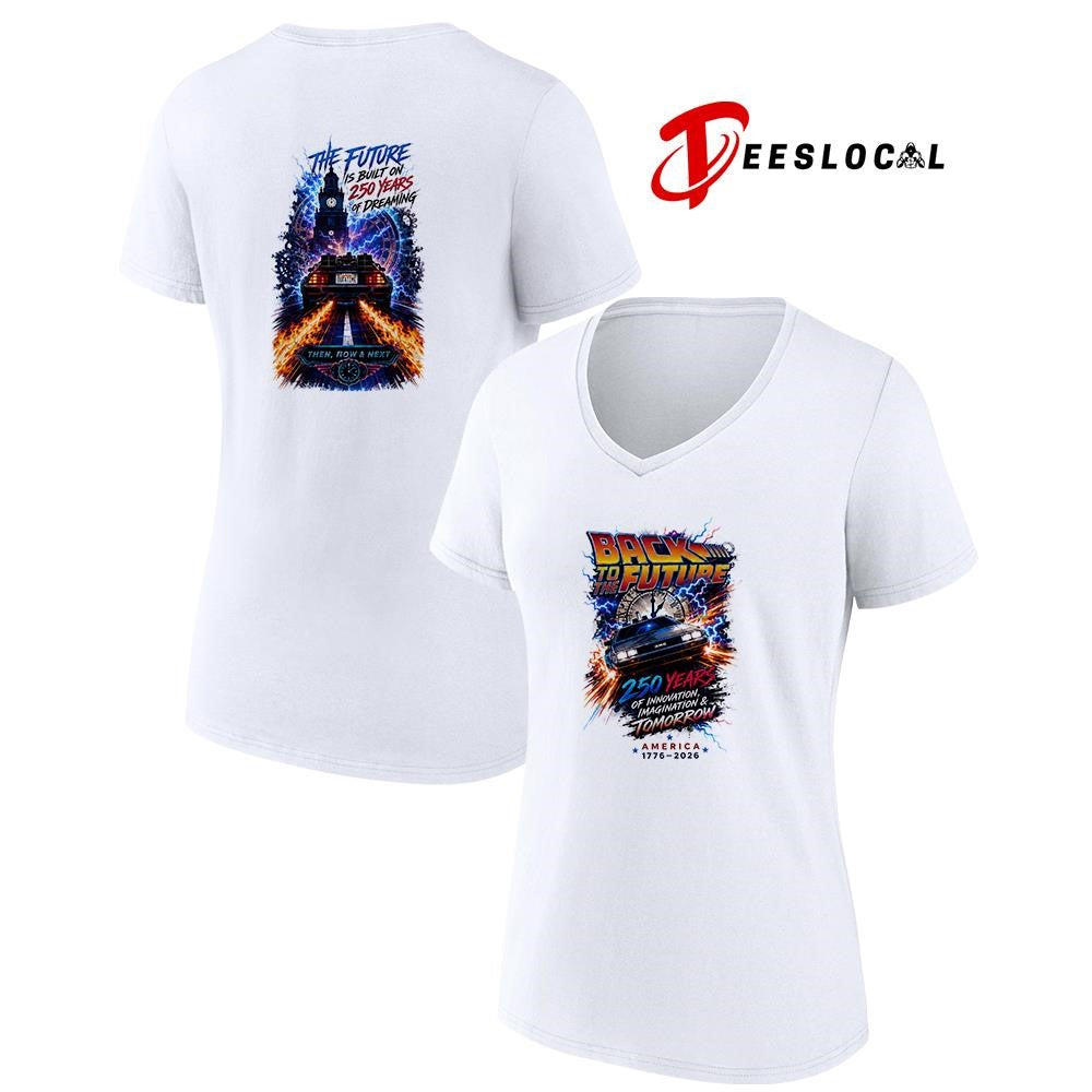 Back to the future 250 years of innovation imagination and tomorrow graphic shirt Unisex