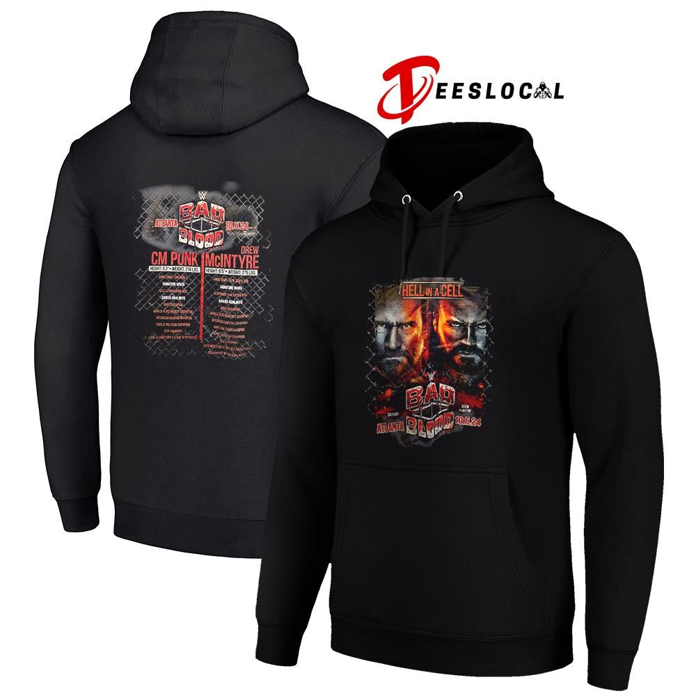 Bad Blood hell in a cell line up graphic shirt Unisex