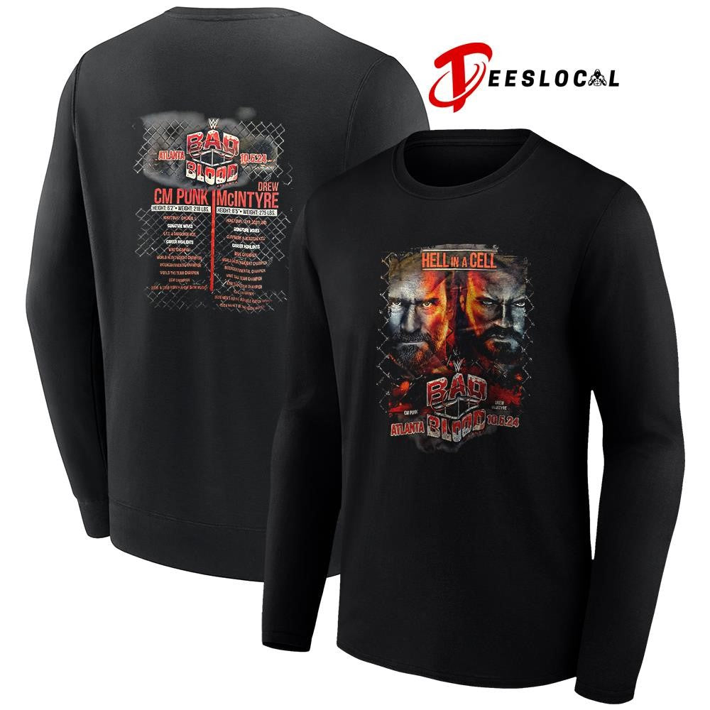Bad Blood hell in a cell line up graphic shirt Unisex