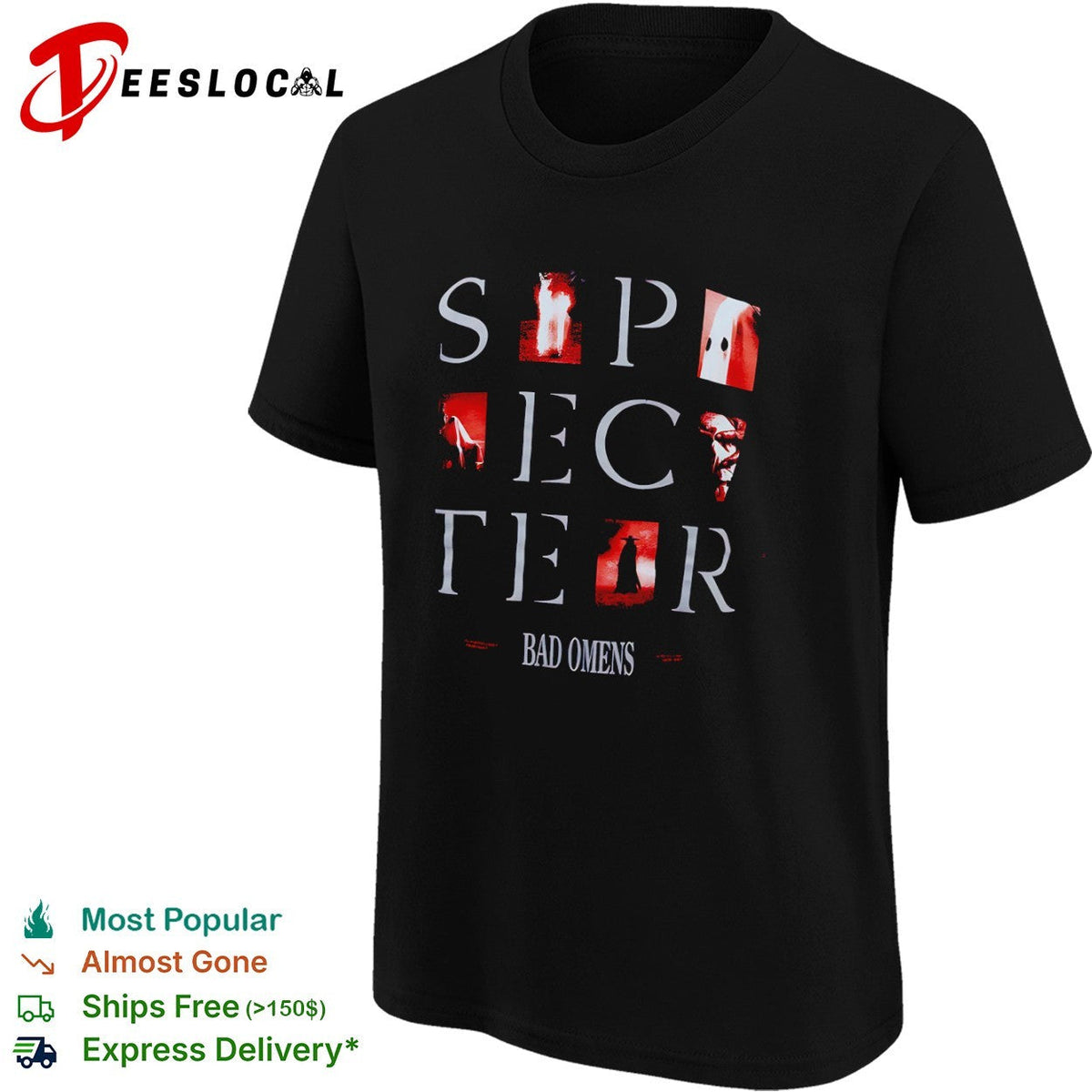 Bad Omens Specter red graphics are you still there so is your God lonely shirt Unisex