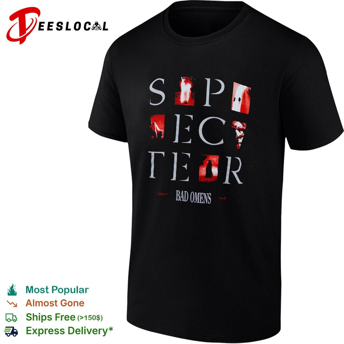 Bad Omens Specter red graphics are you still there so is your God lonely shirt Unisex