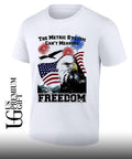 Bald Eagle American flag the metric system can’t measure freedom shirt Unisex