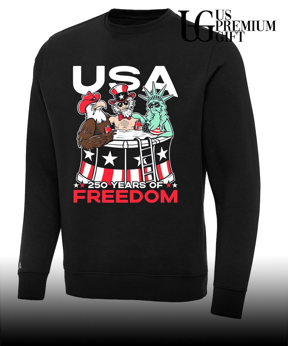 Bald Eagle Uncle Sam Statue of Liberty USA 250 Years of Freedom shirt Unisex