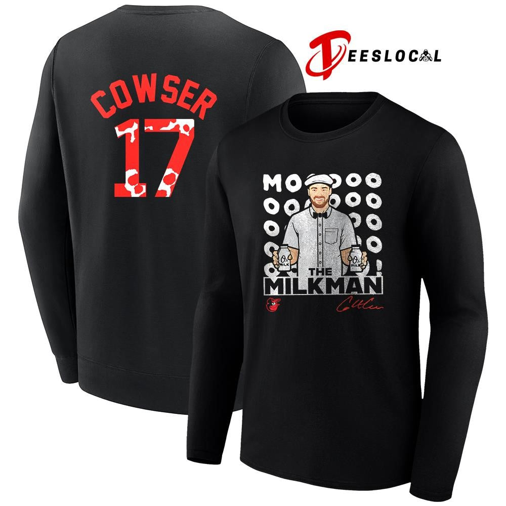 Baltimore Orioles Colton Cowser Milkman mooooo art graphic shirt Unisex