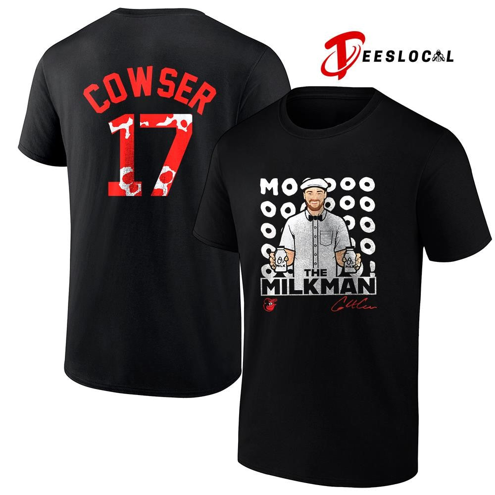 Baltimore Orioles Colton Cowser Milkman mooooo art graphic shirt Unisex