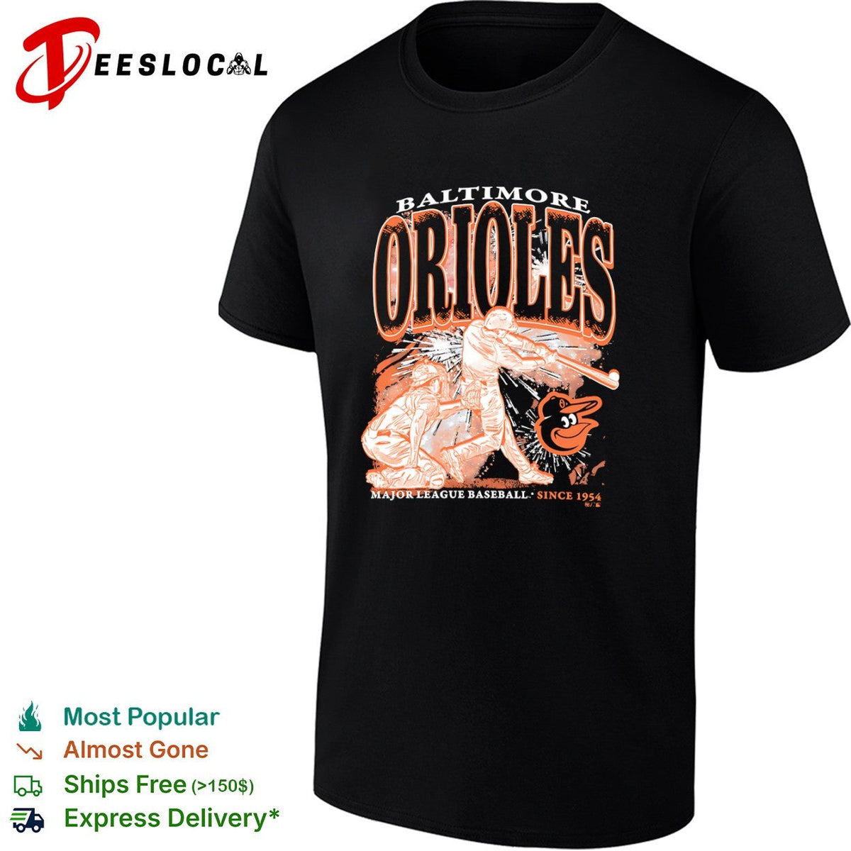 Baltimore Orioles Major League Baseball since 1954 players shirt Unisex