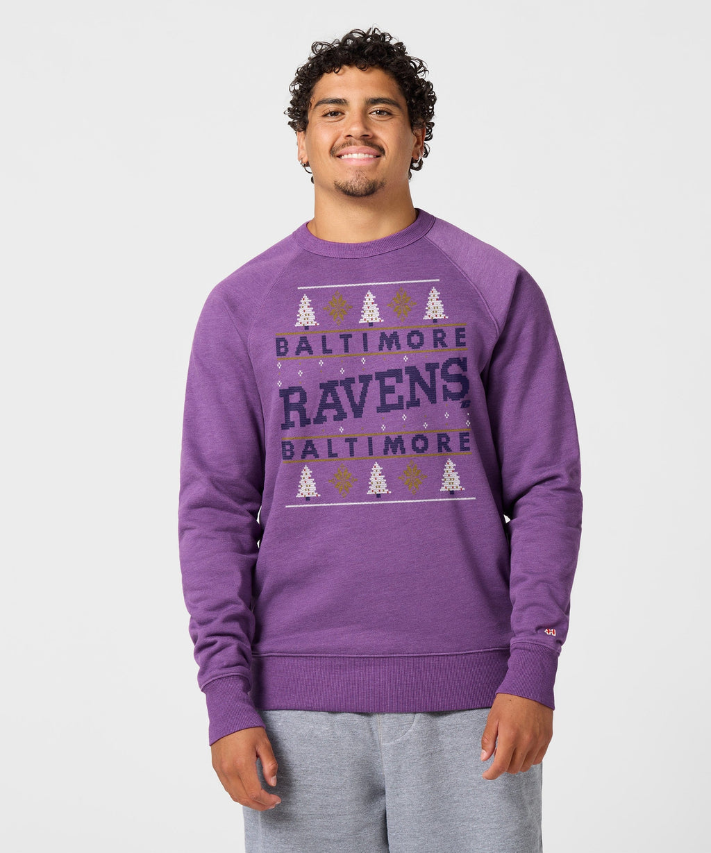 Baltimore Ravens Holiday Crewneck Unisex