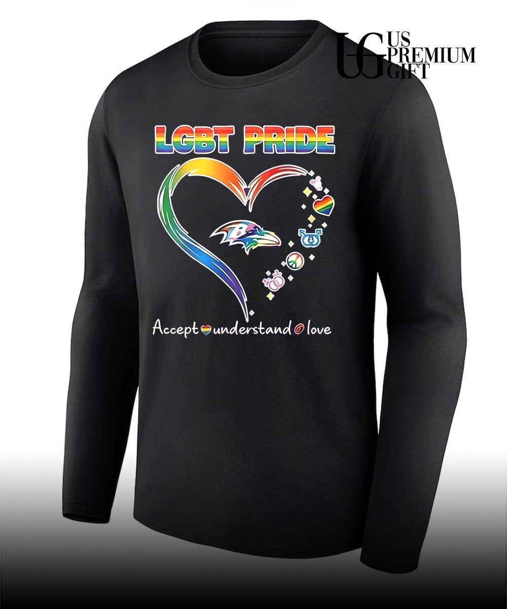 Baltimore Ravens LGBT Pride Accept understand love 2026 shirt Unisex
