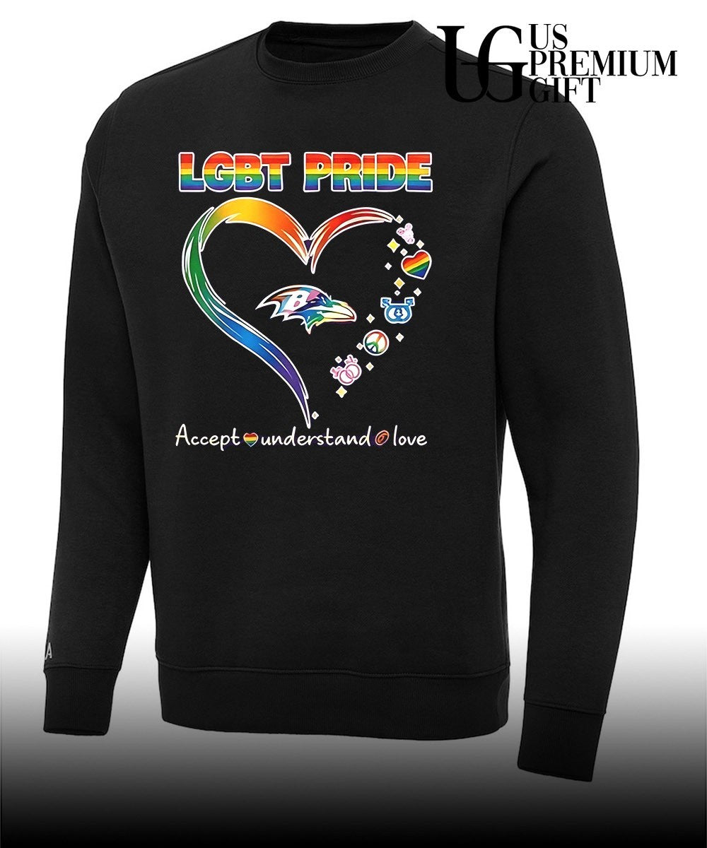 Baltimore Ravens LGBT Pride Accept understand love 2026 shirt Unisex