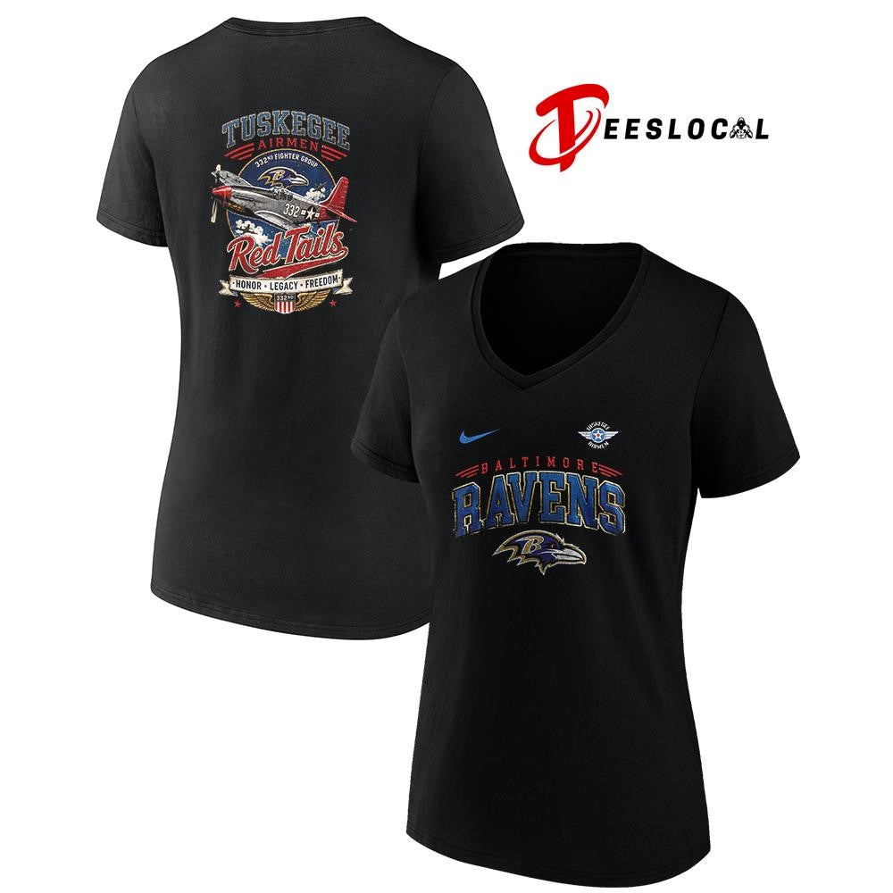 Baltimore Ravens Tuskegee Airmen Red Tails honor legacy freedom shirt Unisex