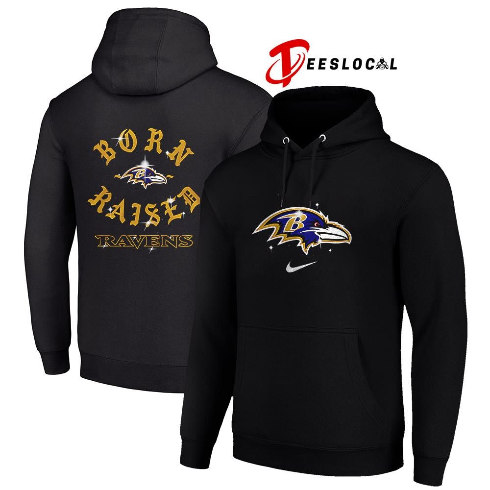 Baltimore Ravens x Born and Raised logo shirt Unisex