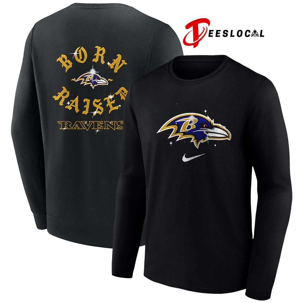 Baltimore Ravens x Born and Raised logo shirt Unisex