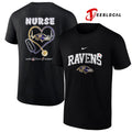 Baltimore Ravens x Nurse care love inspire logo shirt Unisex