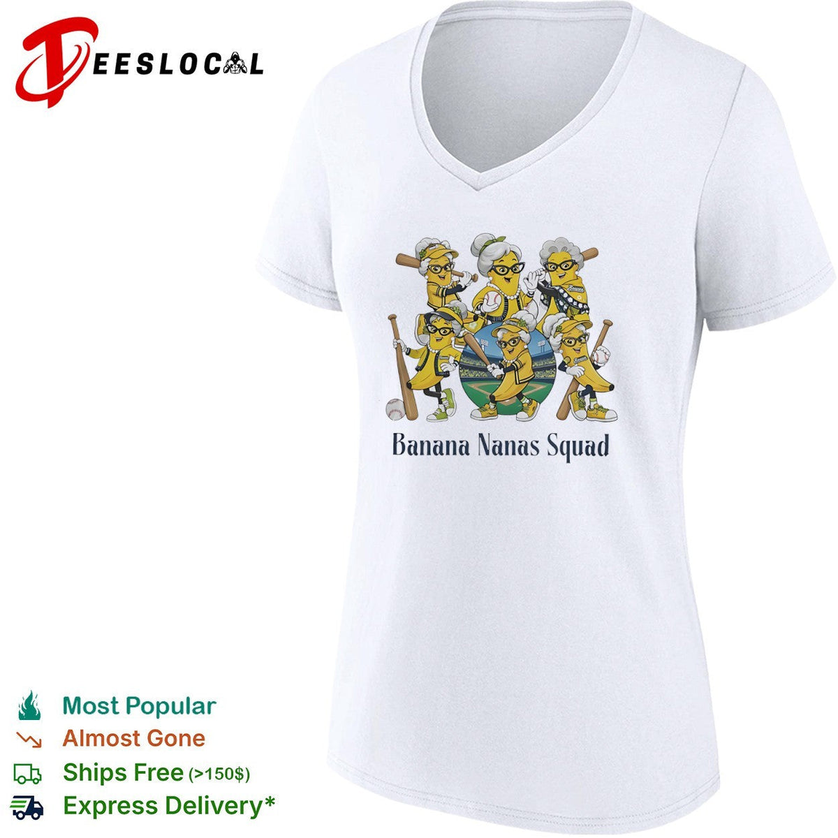 Banana Nanas Squad Savannah Bananas baseball characters shirt Unisex