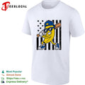 Banana baseball player sunglasses cartoon graphic shirt Unisex