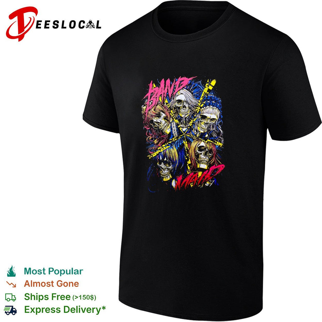Band Maid skulls collage shirt Unisex