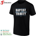 Baptist Trinity Home Health Care bold lettering business logo graphic shirt Unisex