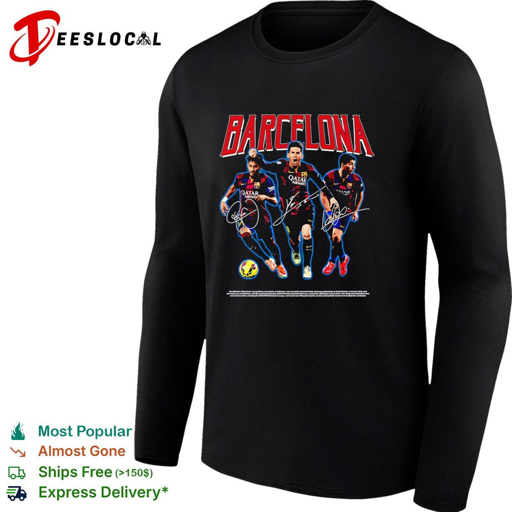 Barcelona Messi Suarez Neymar MSN portrait shirt Unisex