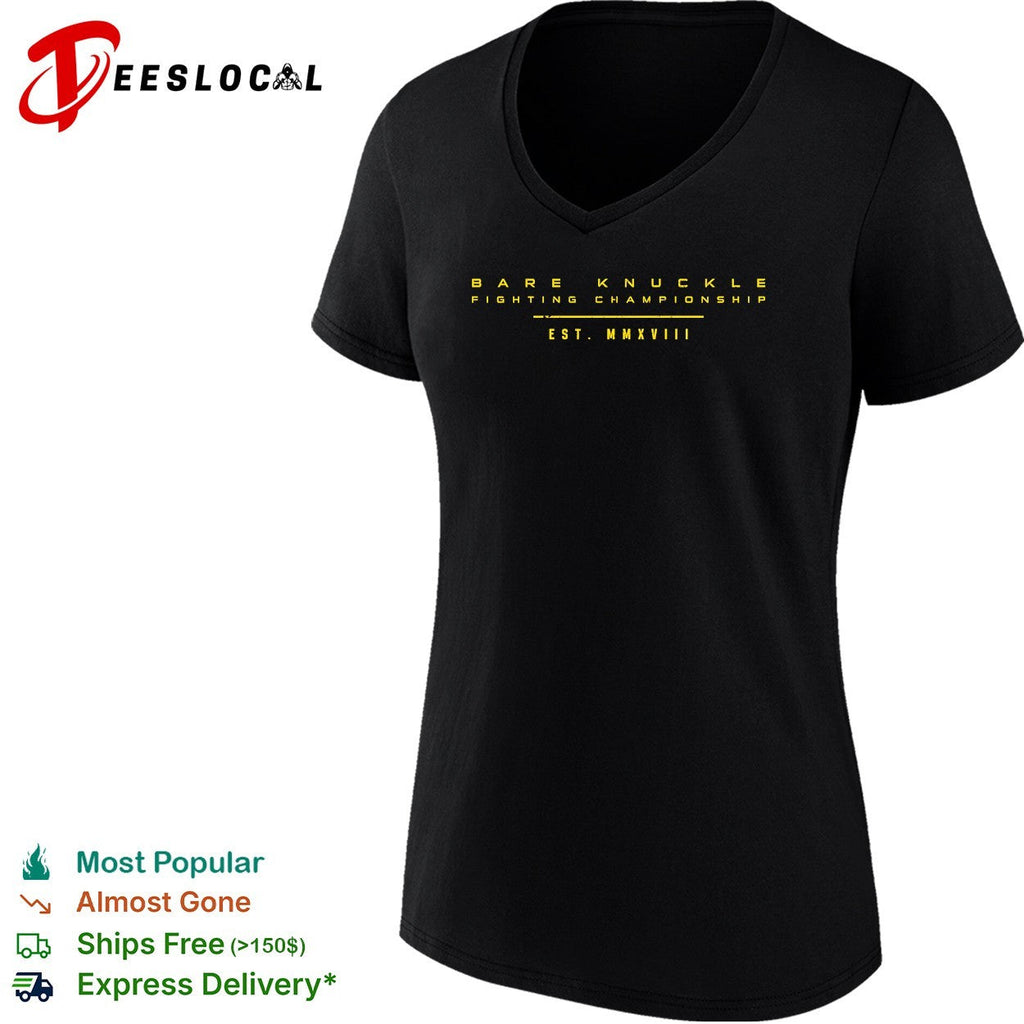 Bare knuckle fighting championship est emblem text shirt Unisex