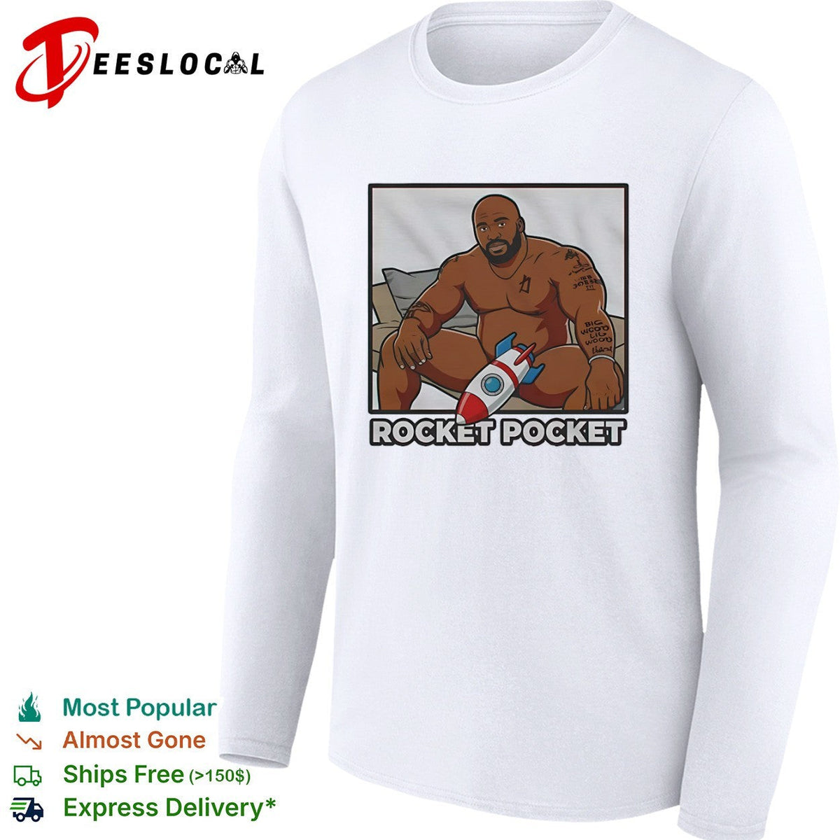 Barry Wood Rocket Pocket Parody Internet Meme shirt Unisex