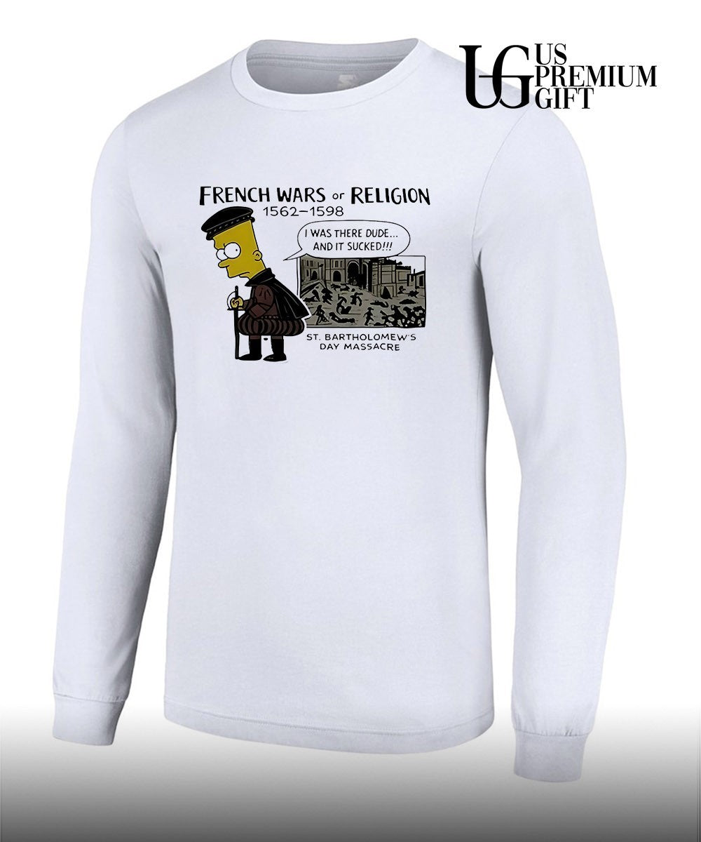 Bart the Simpsons French Wars or Religion St Bartholomew’s Day Massacre shirt Unisex
