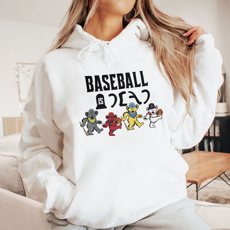 Baseball Is Dead Bear T Shirt Unisex
