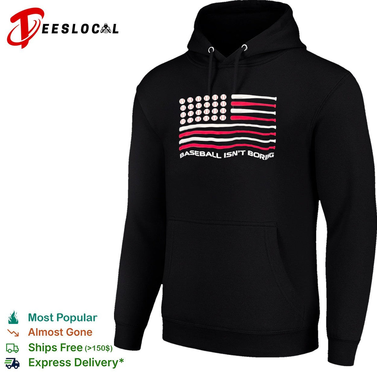Baseball Isnt Boring American Flag shirt Unisex