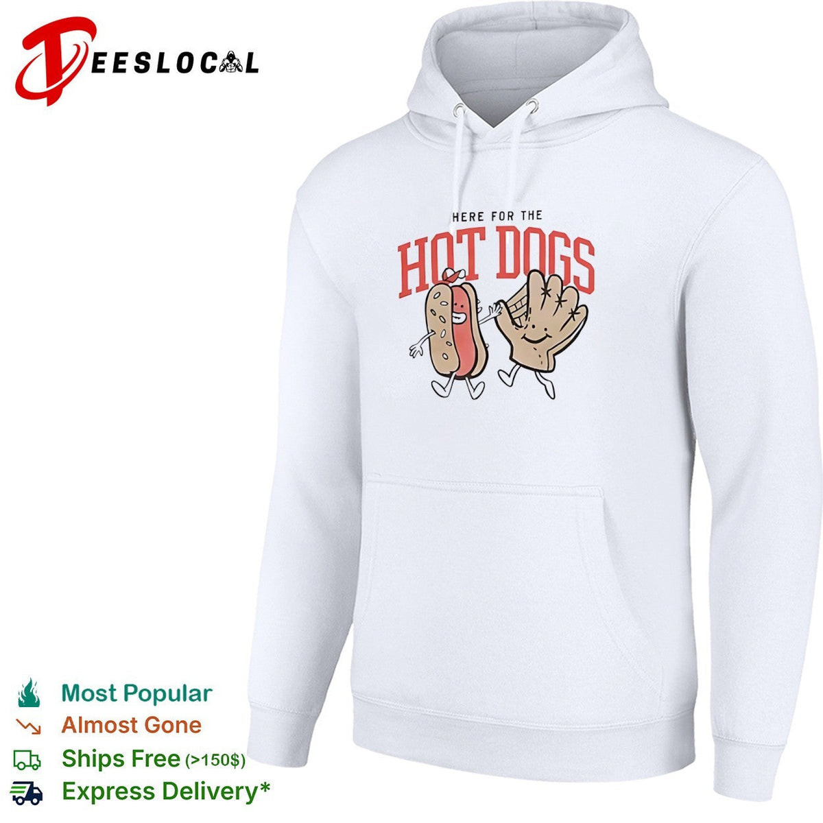 Baseball glove here for the hot dogs shirt Unisex