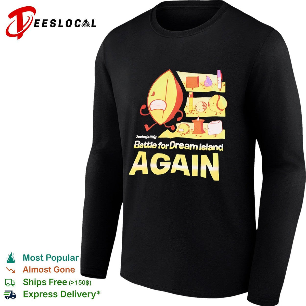 Battle for Dream Island Again Leafy Blocky Teardrop Pen Pencil Golf Ball Tennis shirt Unisex