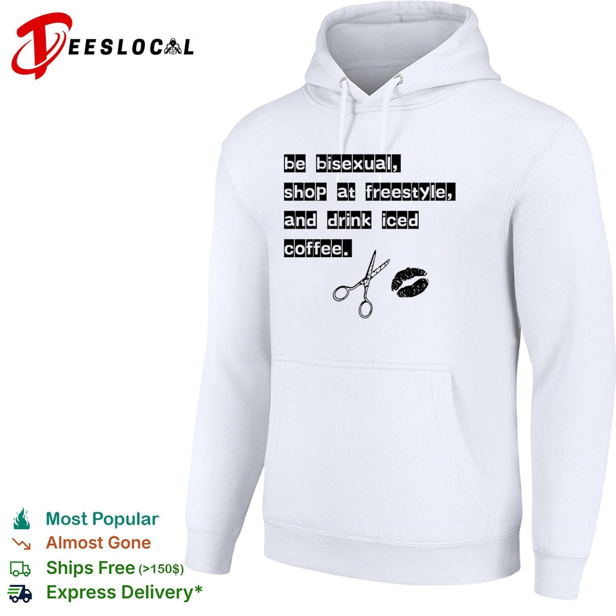 Be bisexual at freestyle and drink iced coffee shirt Unisex