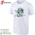 Be kind to the earth cartoon planet globe with flower heart and shoes shirt Unisex