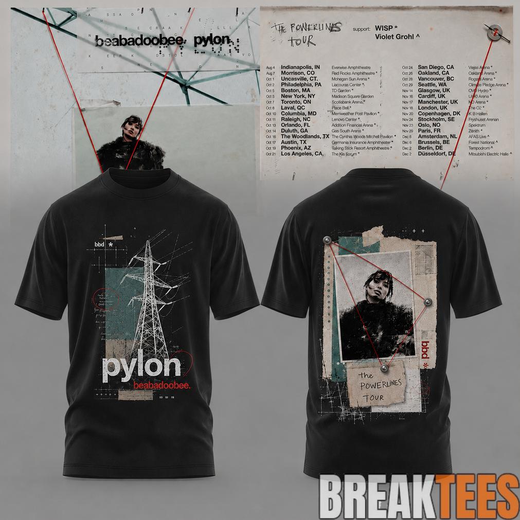 Beabadoobee – The Powerlines Tour Powerline Collage Shirt Unisex