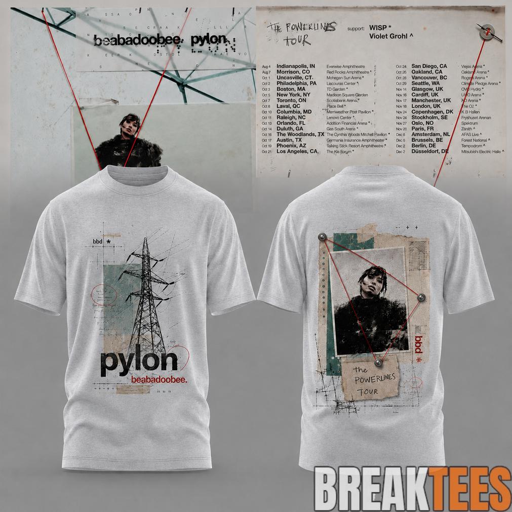 Beabadoobee – The Powerlines Tour Powerline Collage Shirt Unisex