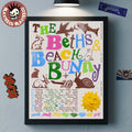 Beach Bunny X The Beths 2026 North America Tour Schedule Dates Home Decor Poster Canvas Unisex