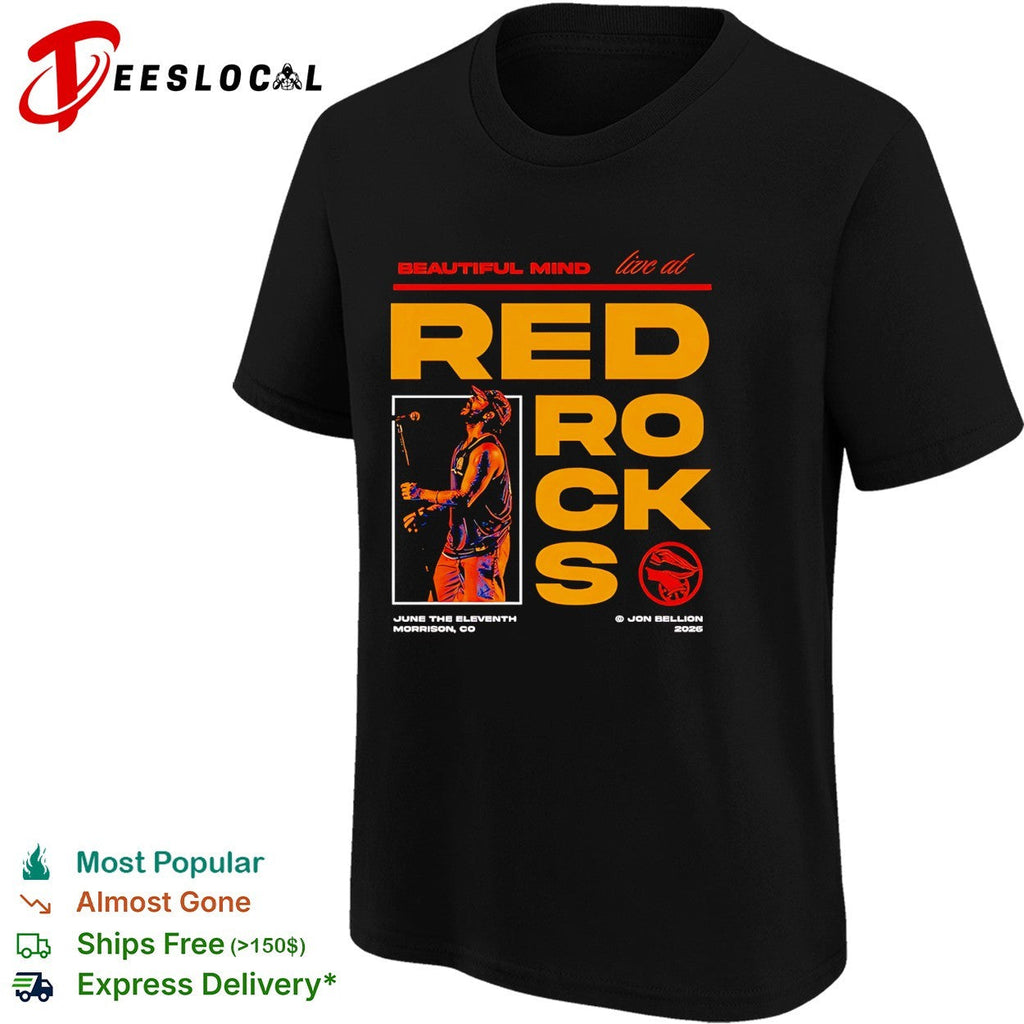 Beautiful Mind live Red Rocks Morrison Colorado June 11 2026 concert shirt Unisex