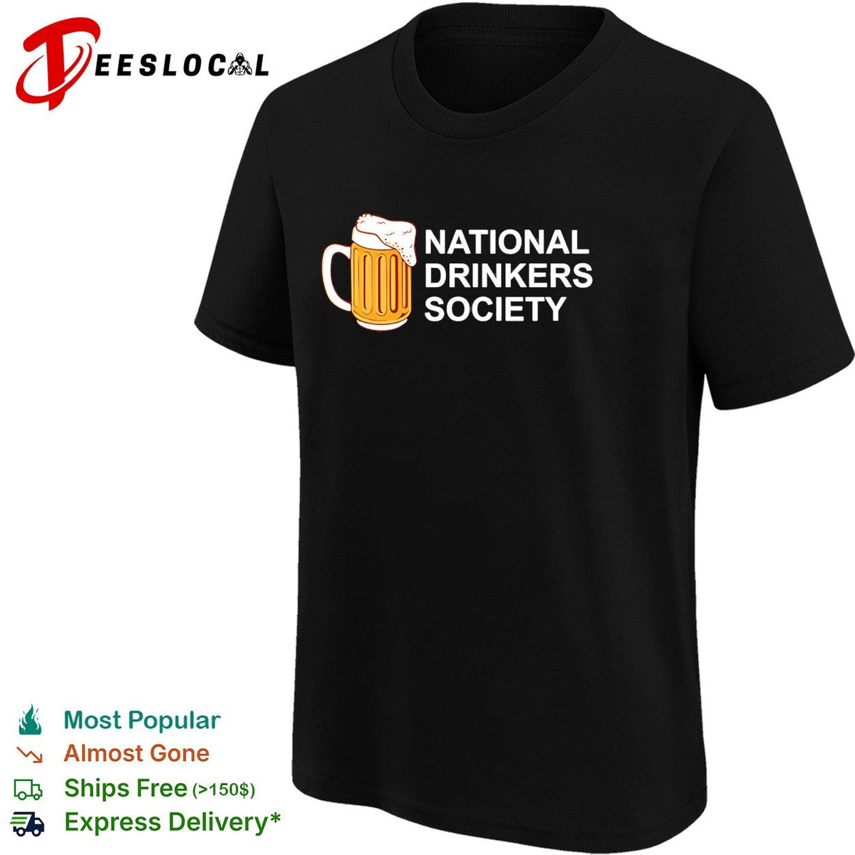 Beer mug national drinkers society funny shirt Unisex