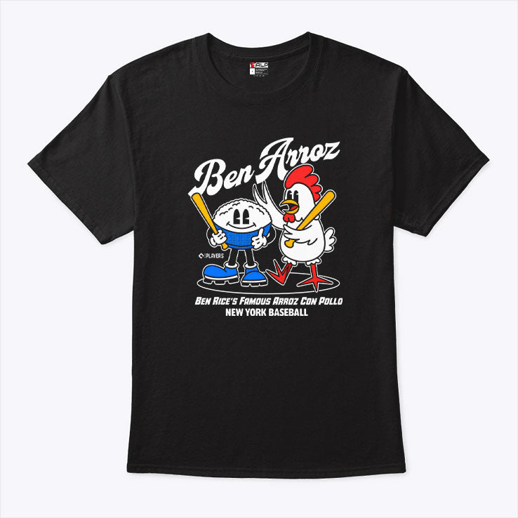 Ben Arroz Ben Rice’s Famous Arroz Con Pollo New York Baseball T Shirt