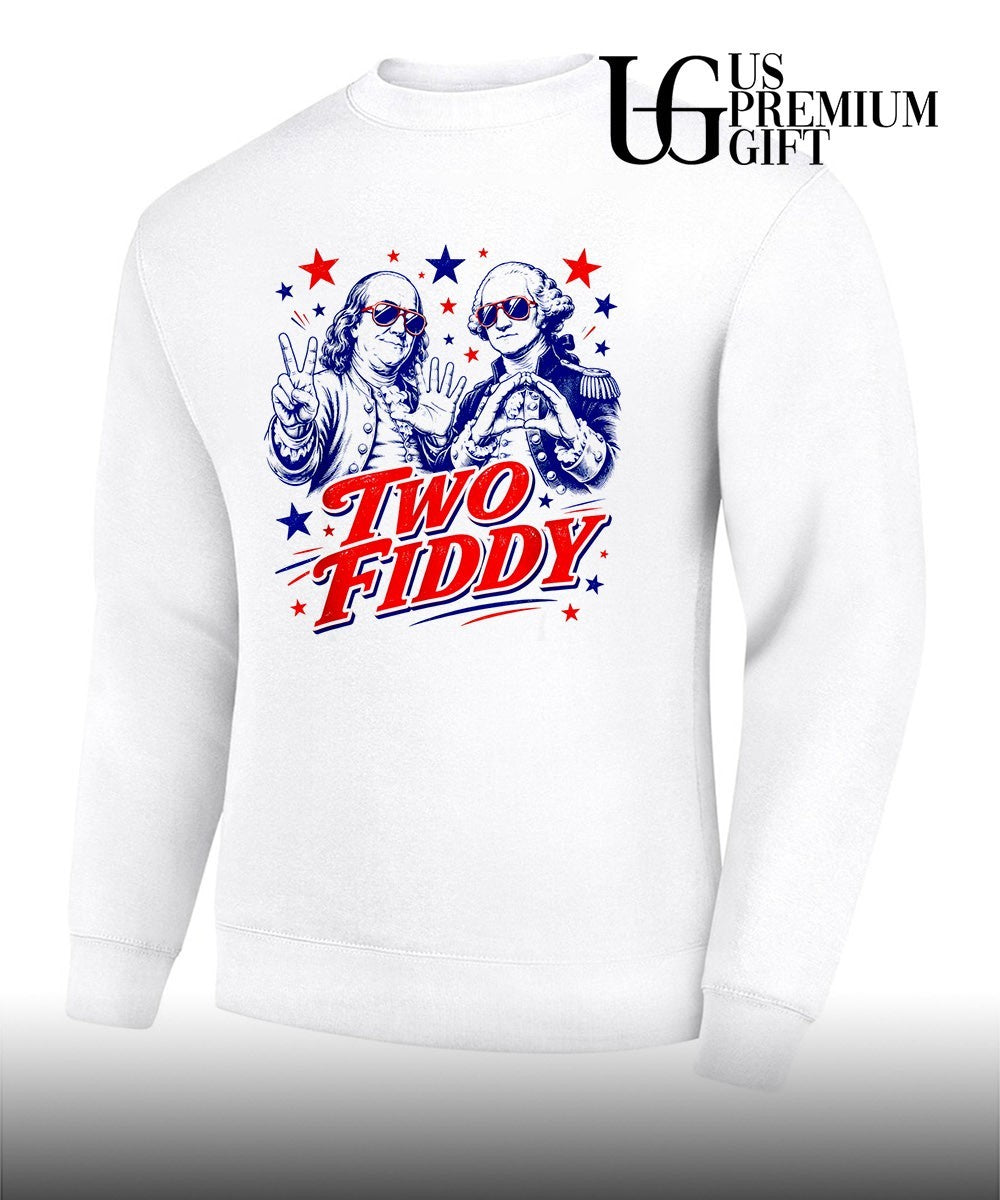 Benjamin Franklin George Washington Two Fiddy America 250 Years Anniversary shirt Unisex
