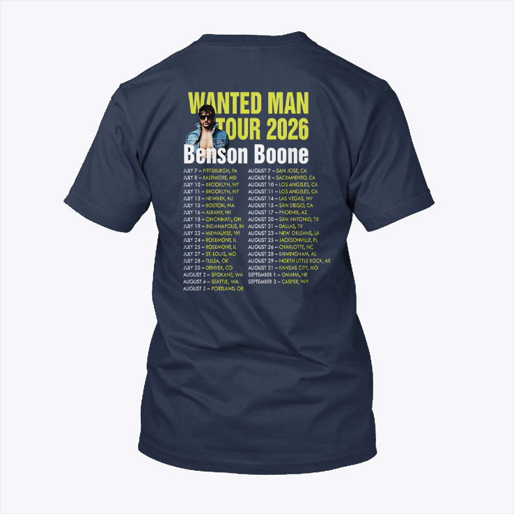 Benson Wanted Man Tour 2026 T Shirt Unisex