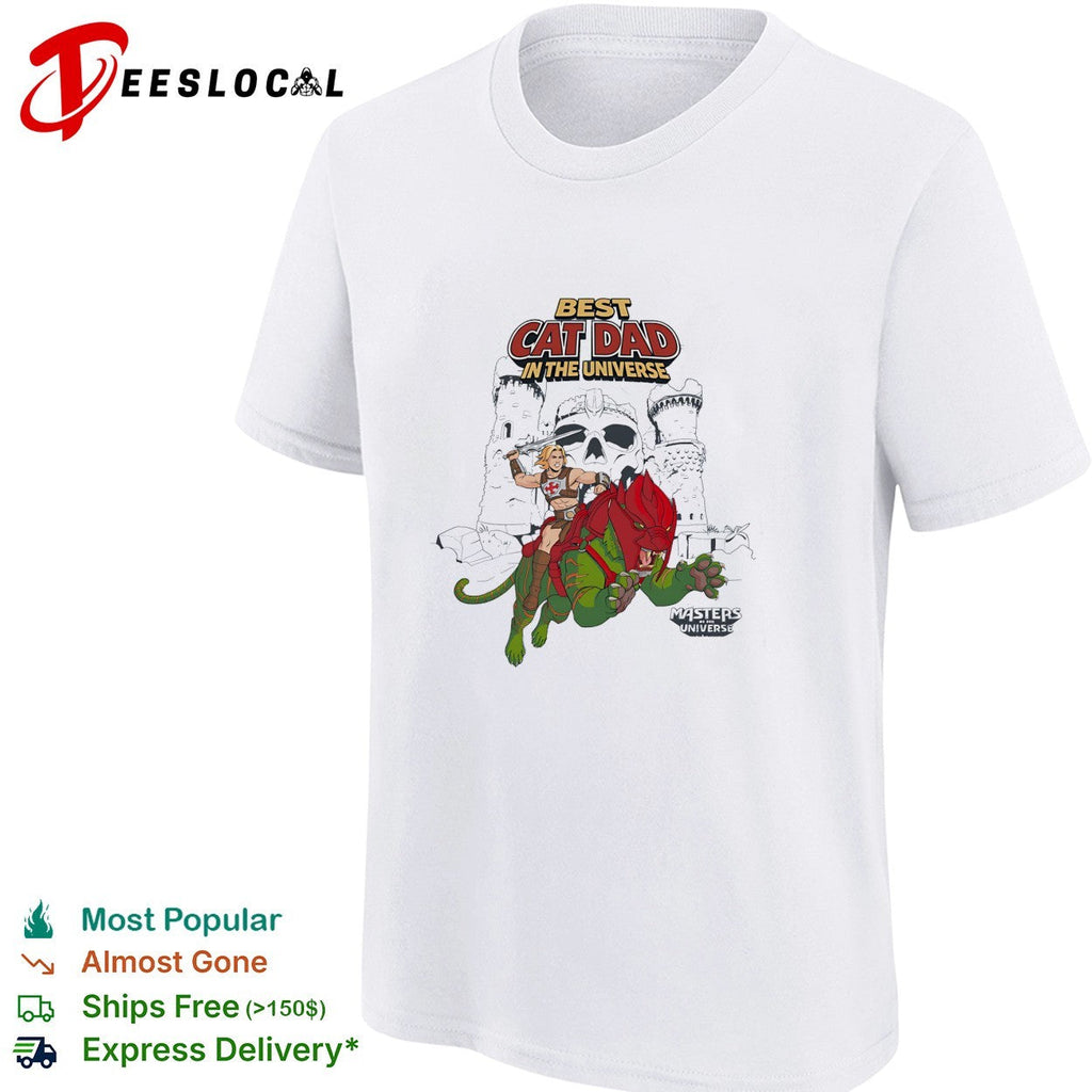 cat dad in the universe He-Man Masters of Universe parody shirt Unisex