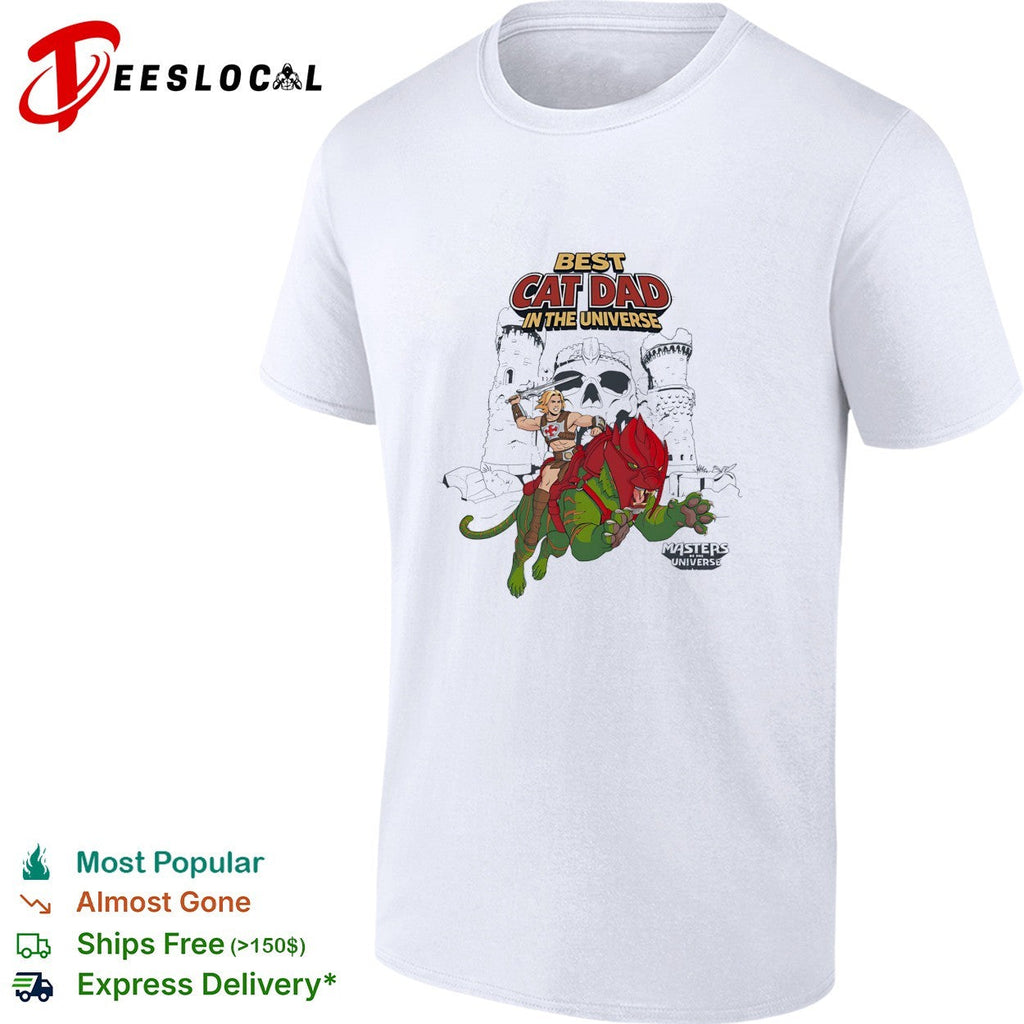 cat dad in the universe He-Man Masters of Universe parody shirt Unisex