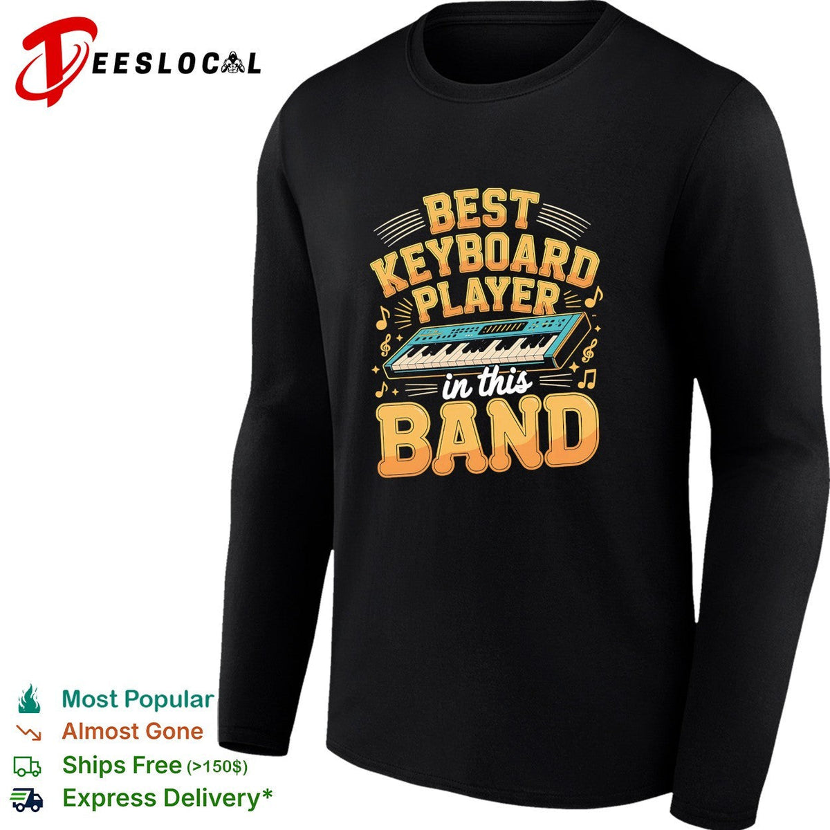 keyboard player in this band shirt Unisex