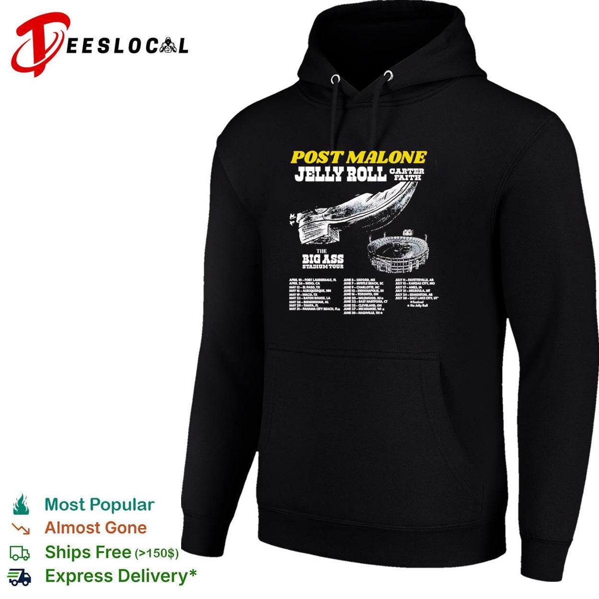 Big Ass Stadium Tour concert dates list artists lineup shirt Unisex