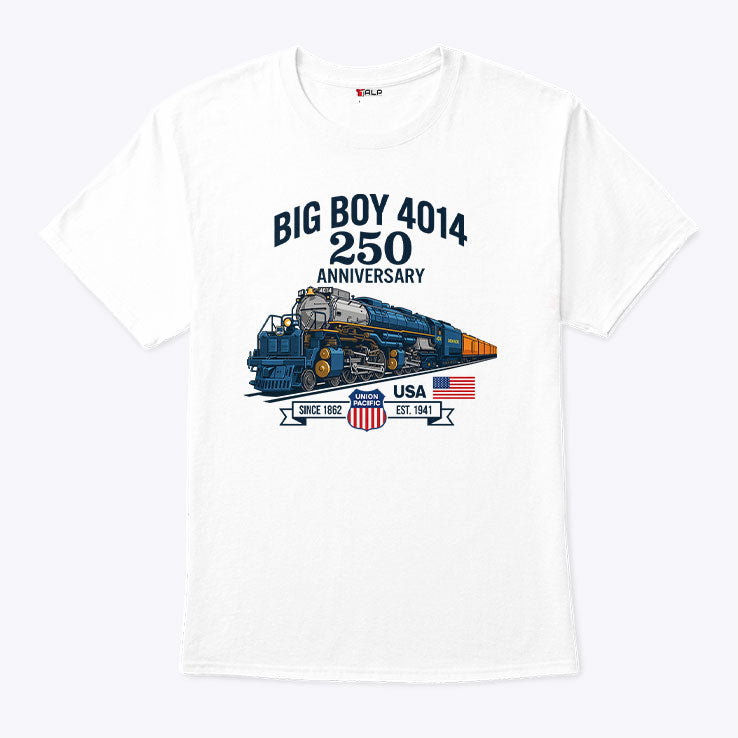 Big Boy 4014 Train 250th Anniversary Patriotic American Locomotive Shirt Unisex
