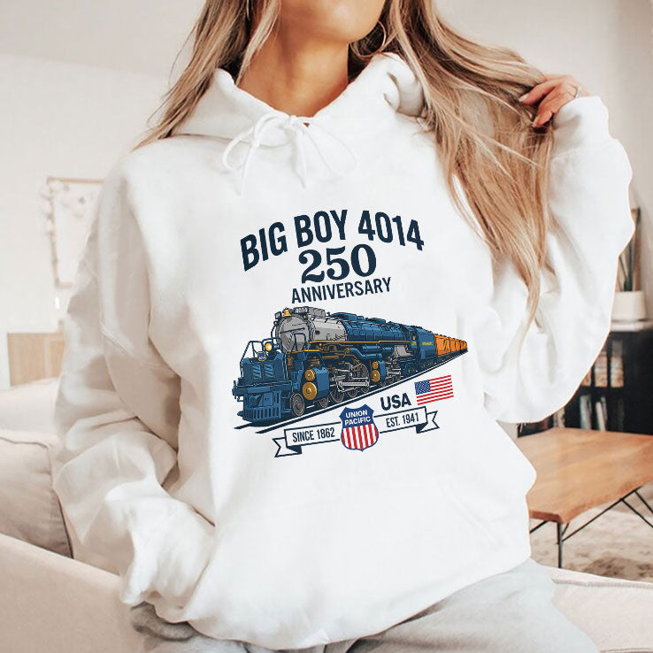 Big Boy 4014 Train 250th Anniversary Patriotic American Locomotive Shirt Unisex