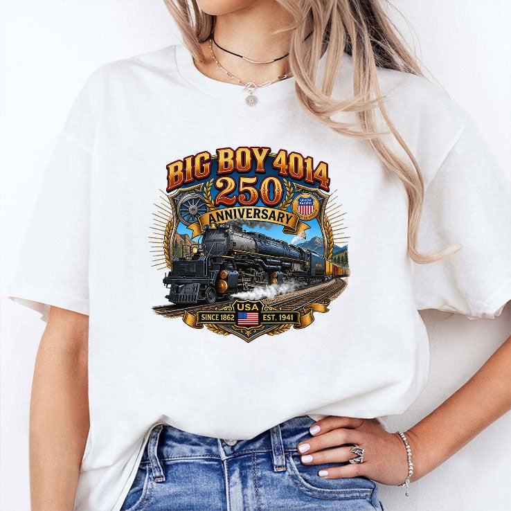 Big Boy 4014 Train USA 250th Anniversary T Shirt Unisex