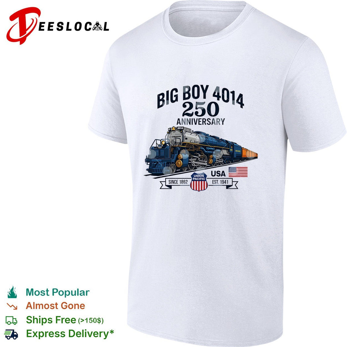 Big Boy 4014 Union Pacific 250th anniversary locomotive USA shirt Unisex